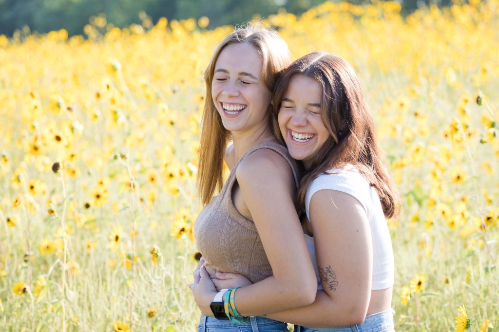 behind the scenes fun with Blue Springs Senior Team at Case Studios Photography