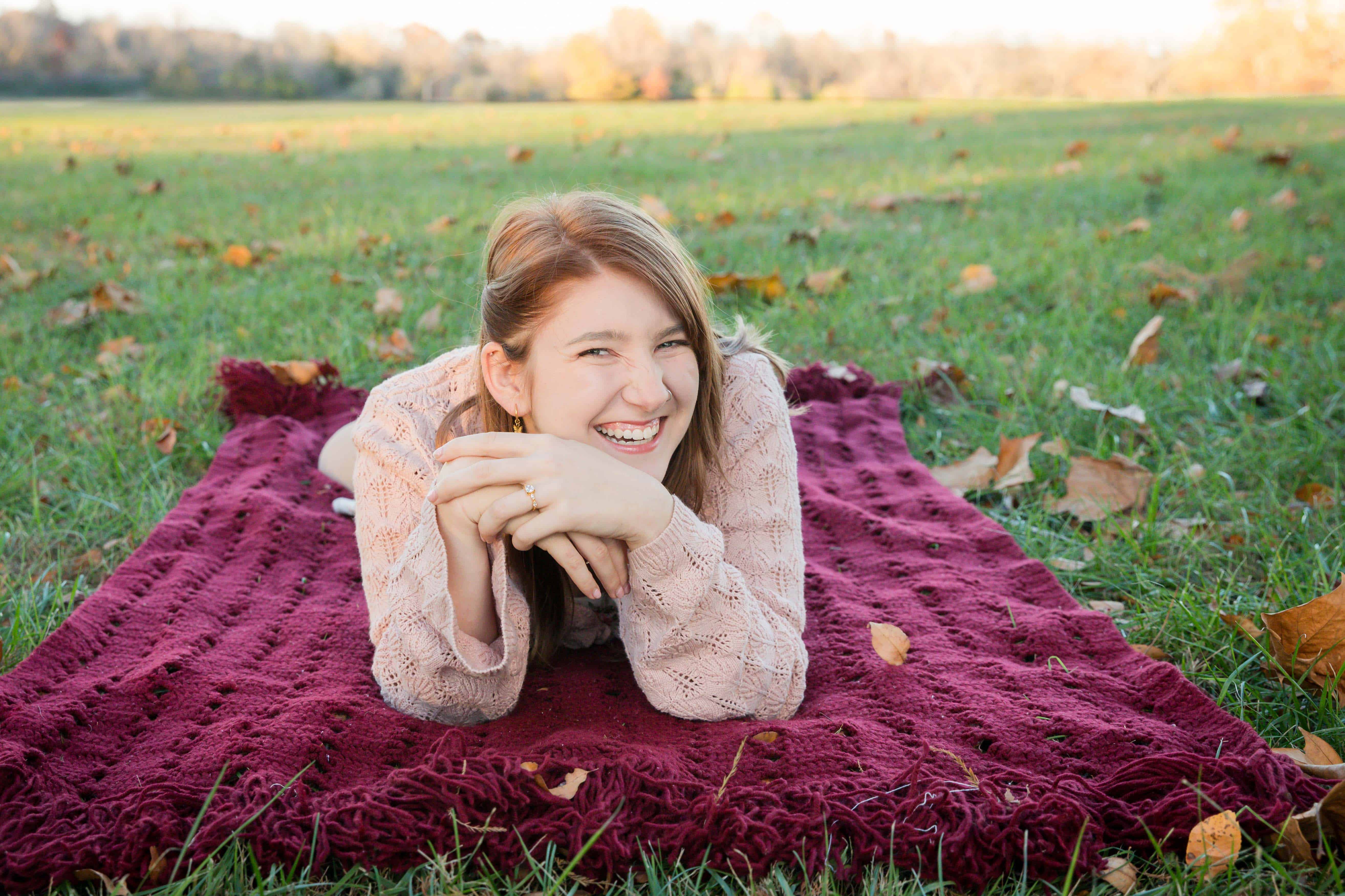 Senior girl photo session in Blue Springs Missouri featuring natural posing and authentic expression photographed by Case Studios Photography