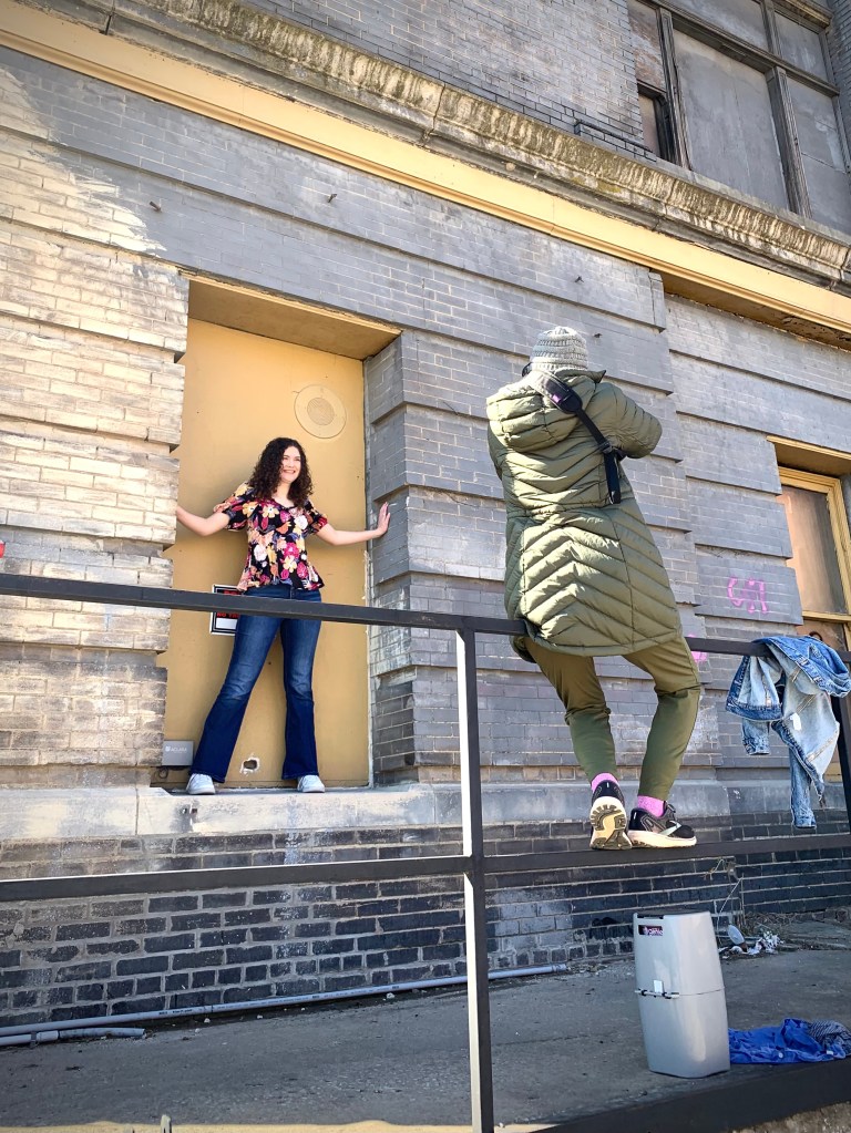 senior photo session with professional posing guidance