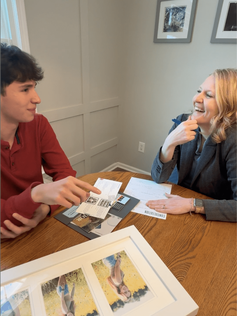 behind the scenes senior photo planning session Case Studios Photography